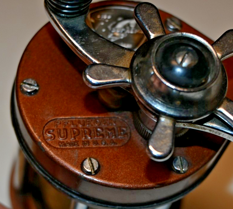 Vintage Pflueger Supreme 610B Free Spool Level Wind Reel Brown | eBay