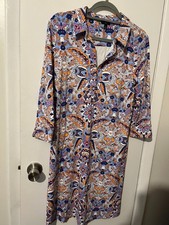 TALBOTS Petite Midi Dress Women's Fit and Flare Stretch SZ PM
