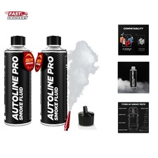 Best Ranked Smoke Fluid Solution for Automotive Smoke Machines, 2-Pack 16oz T...