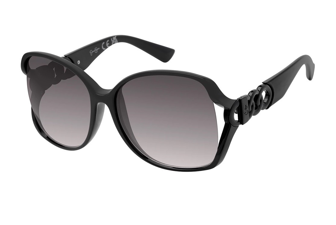 Jessica Simpson Women's Black Vented Oval Sunglasses J-6324-OX New