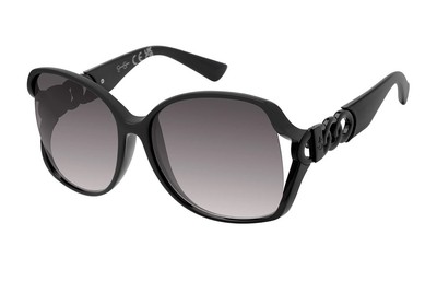 Jessica Simpson Women's Black Vented Oval Sunglasses J-6324-OX New