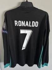 Real Madrid Cristiano Ronaldo Black International Club Soccer Fan