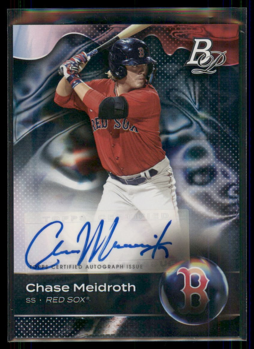 2023 Bowman Platinum Chase Meidroth Top Prospects Autographs #TOP-49 Red Sox