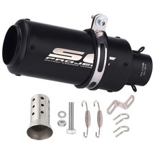 Slip-on 51mm 2 Universal Motorcycle Exhaust Muffler Pipe Tail Tips Black. Slip-on 51mm 2 Universal Motorcycle Exhaust Muffler Pipe Tail Tips Black.