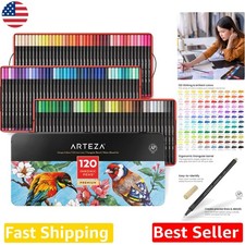 120 Colors Fineliner Pens - 0.4mm Fine Point, Quick-Dry Ink, Art Set