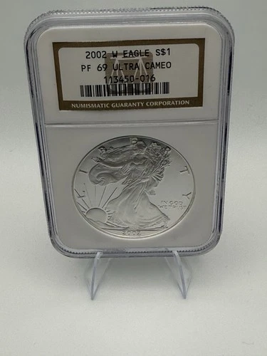 2002 W American Eagle Silver PF69 Ultra Cameo NGC