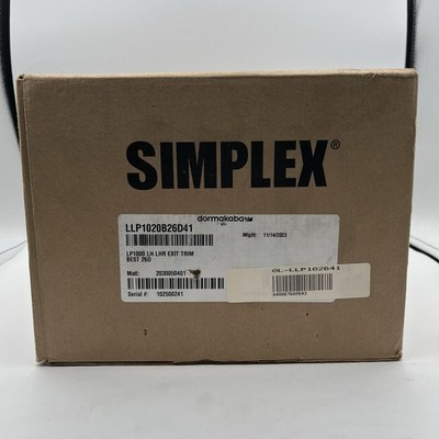BRAND NEW!! Simplex Mechanical Push Button Lockset Door Lock - LLP1020B26D41