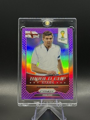 Panini Prizm World Cup 2014 - Steven Gerrard Word Cup Stars Purple /99 England 