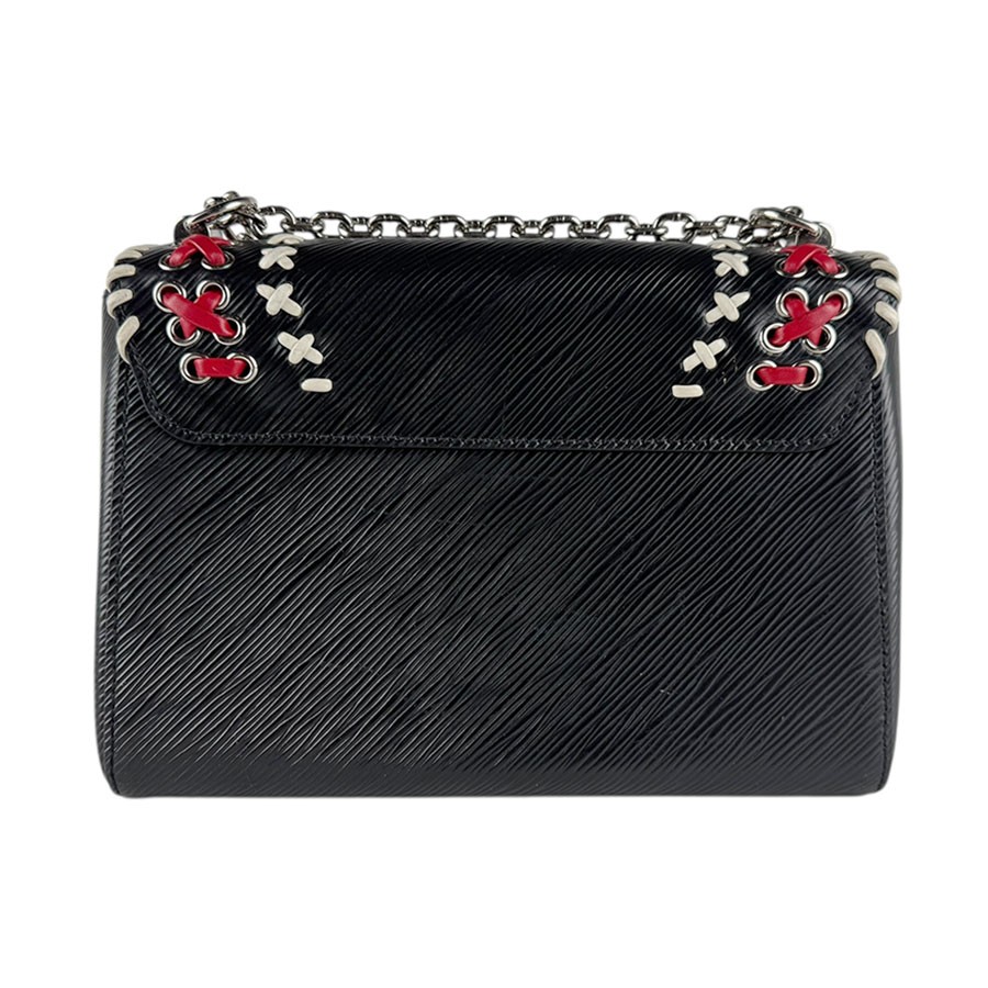 Auth LOUIS VUITTON Epi Twist MM Shoulder Bag Black/Off White/Red M42778 - z8552 thumbnail 3