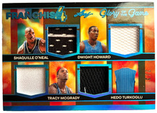 2025 GOTG Shaquille O'Neal Dwight Howard Tracy McGrady Turkoglu Quad Jersey #2/3