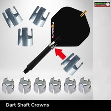     6x Dart Shaft Kronen Shaft Crowns Schaftk...