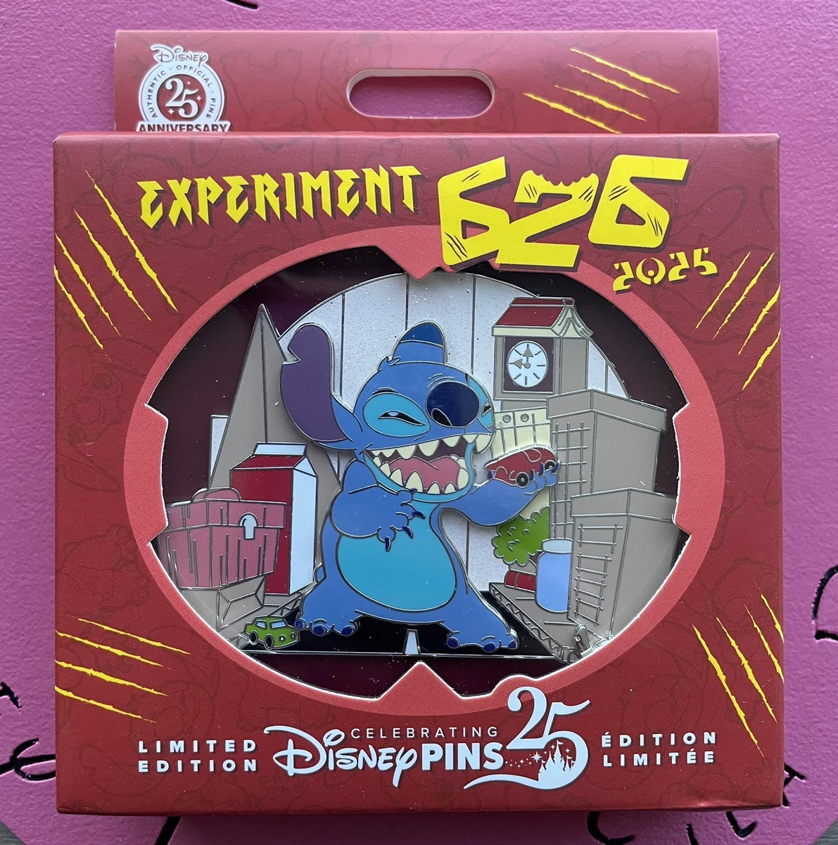 2024 Disney Park Stitch Experiment 626 Jumbo Box Set 3 Pin LE 1700 Lilo