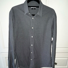 Versace Collection Trend Men’s Black/White Check Cotton Dress Shirt 16 41