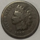 1865 Plain 5 - Indian Head Cent - Exact Coin Imaged #IND105