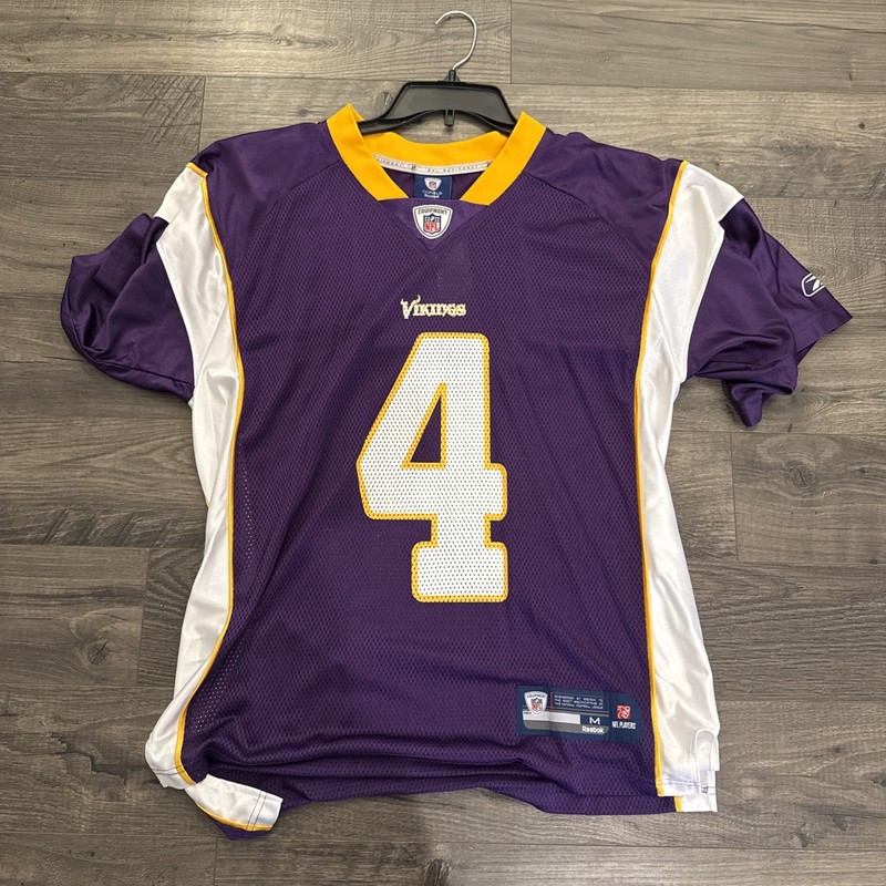 NWT Minnesota Vikings Reebok Onfield Jersey Brett Favre 4 Mens M