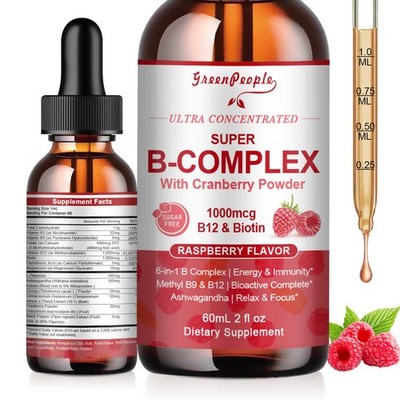 Vitamin Methylated B Complex | Methyl B12 + LMethyl Folate | Support Energy M...