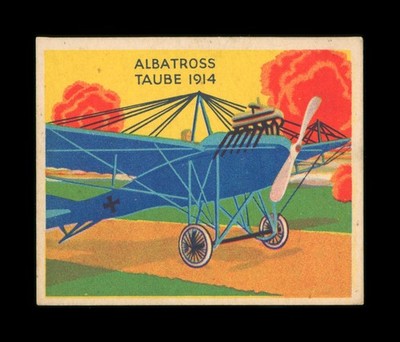 1934 National Chicle Sky Birds - #42 - ALBATROSS-TAUBE, 1914 - VG/EX