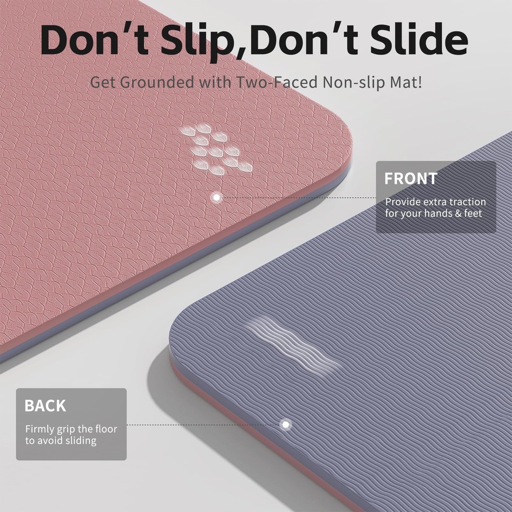 8mm Thick TPE Yoga Mat - Non-Slip, Odorless, SGS Certified Fitness Mat 8mm Thick TPE Yoga Mat - Non-Slip, Odorless, SGS Certified Fitness Mat