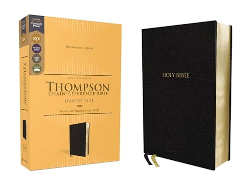 KJV Thompson ChainReference Bible Handy Size European Bonded LEATHER-BOUND - Image 6