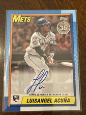 2025 Topps Series 2 LUISANGEL ACUNA 1990 AUTO Autograph /50  Mets RC Rookie
