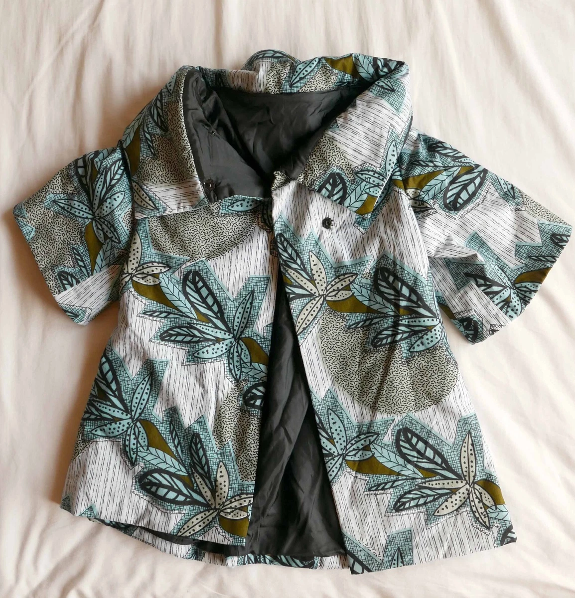 Stella Jean Printed Blue Floral Jacket Size 4 to 6 Small to Medium NWOT
