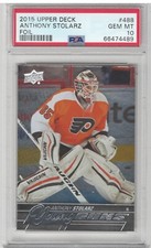 2015-16 Upper Deck Series 2 Silver Young Guns Anthony Stolarz, #488 PSA 10