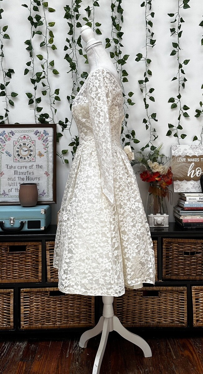 lace white homecoming dress A Line V Neck Short White Lace Prom Dresses, Short White Lace Formal H   jbydress