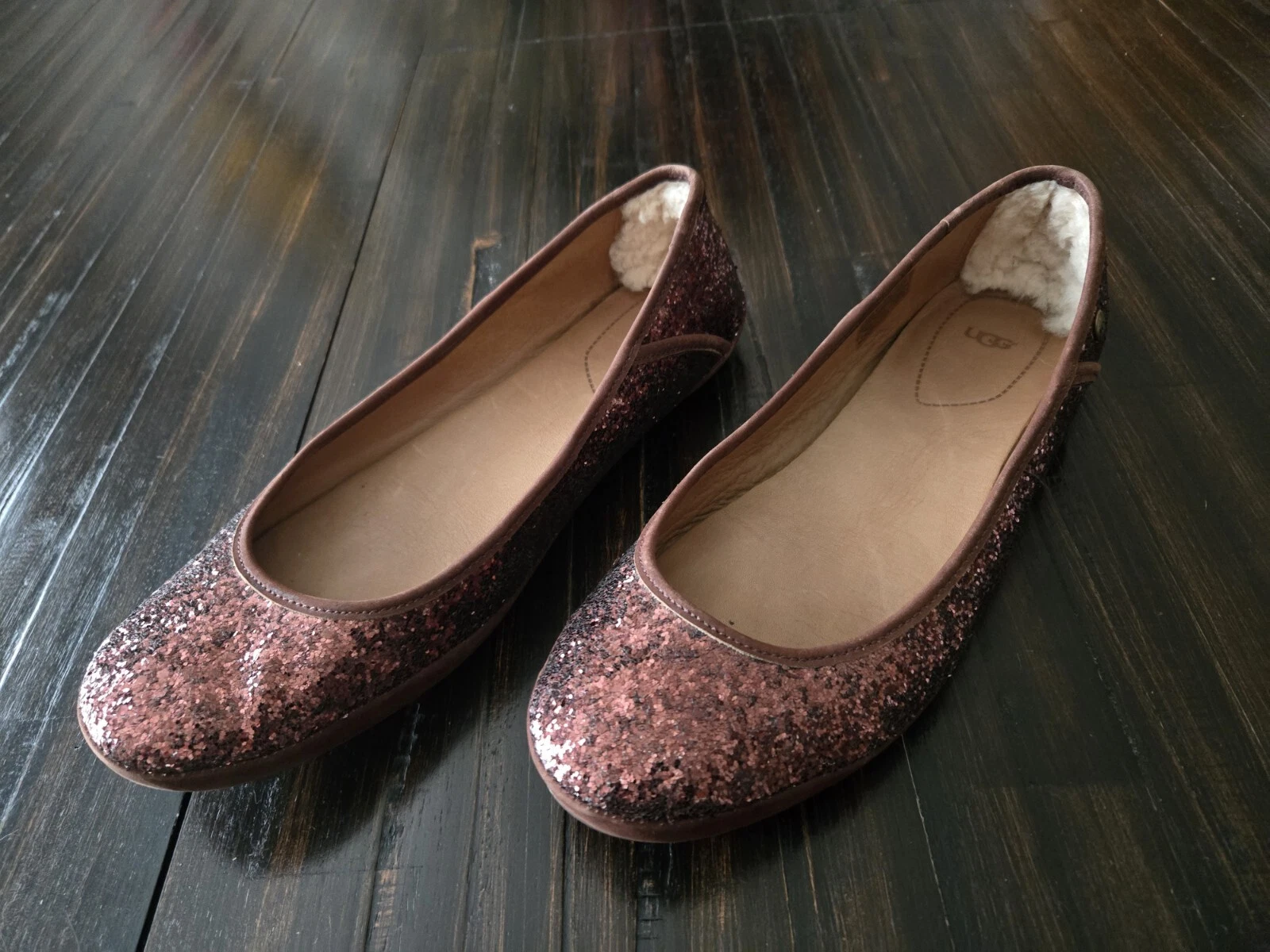 Scarpe da ballo UGG paillettes ballerine 1003902 donna US 8 5 UK 7 EU 39 5 JAPAN 25 5 EUC