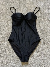 Old Navy Women  s One Piece Black Padded Swimsuit Size XS Removable Straps