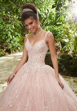 Never used Quinceanera Dress Color Blush (light pink) - MORILEE 