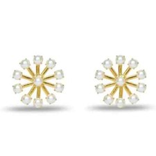 Lele Sadoughi Pearl Pinwheel Button Earrings. Retail 165