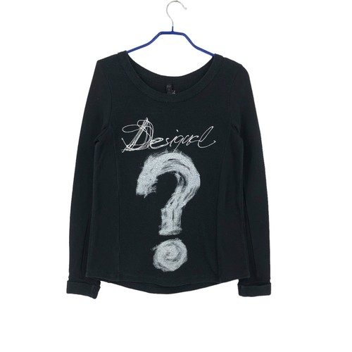 DESIGUAL Women Round Neck Pullover Jumper Sweater Size M