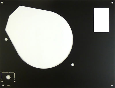 Cover plate face plate for Thorens SME tone arms black TD 145 146 147 160 165 166