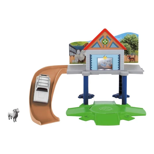 Spieleset Feuerwehrmann Sam mit Haus Rampe Jeep + Zubehör Schaf Tierklinik NEU - Bild 3 von 3