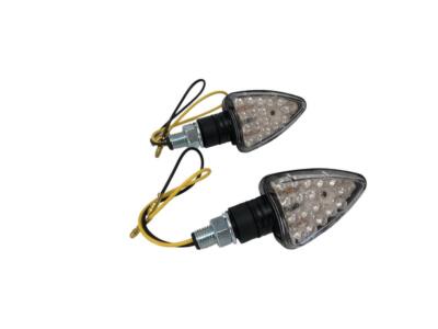 Highway Hawk LED Blinker Set ''Arrow'' schwarz E-Markierung / M10 Gewinde (2 Stück