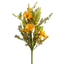 Factory Direct Craft Yellow Artificial Daisy 19" Floral Bush