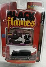 FORD DELIVERY 1933 '33 BLACK MAGS 1/64 J/L WICKED WAGONS BLACK WITH FLAMES