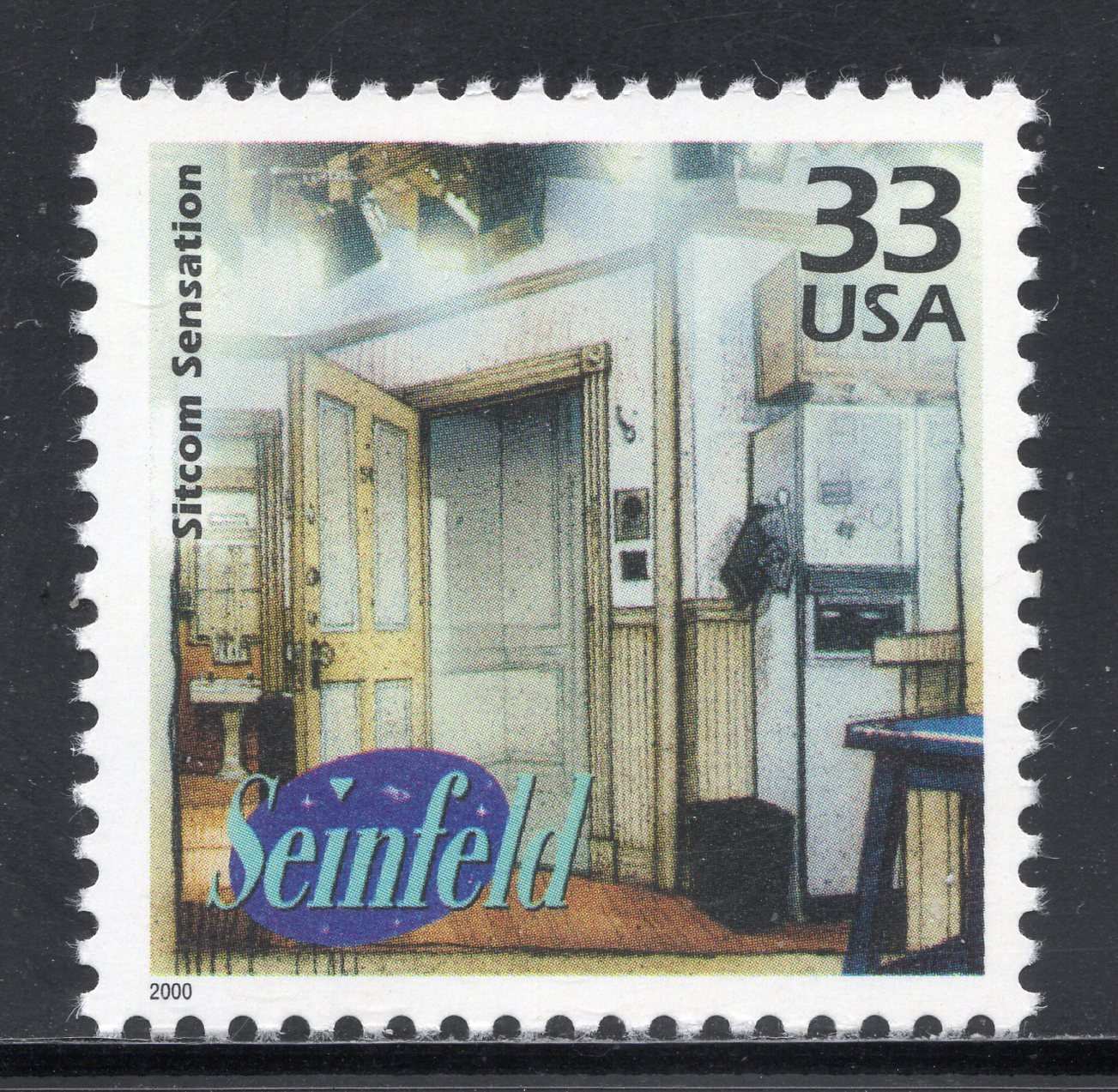 SEINFELD * SITCOM SENSATION ** Vintage U.S. Postage Stamp Mint