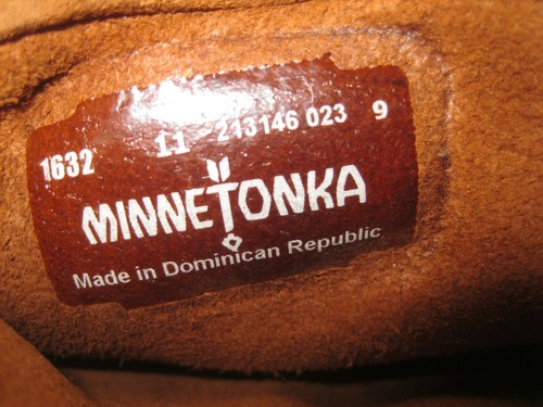 NUEVO Marrón Minnetonka 3 Capas Flecos Bota Mujer Talla 11 - Imagen 3 de 7