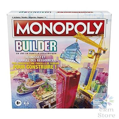 Monopoly Builder Jeu Stratégie Famille Jeux Enfants Amusant Jeu Plateau Familial