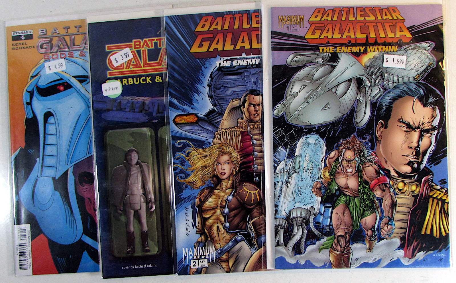 Battlestar Galactica Lot 4 #Vol 3 3 b, Enemy Within 1, 2, Gods 5 ...