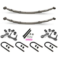 1964-1966 Mustang Leaf Spring Kit 1-Inch Lowering - Springs, Bolts, Shackles