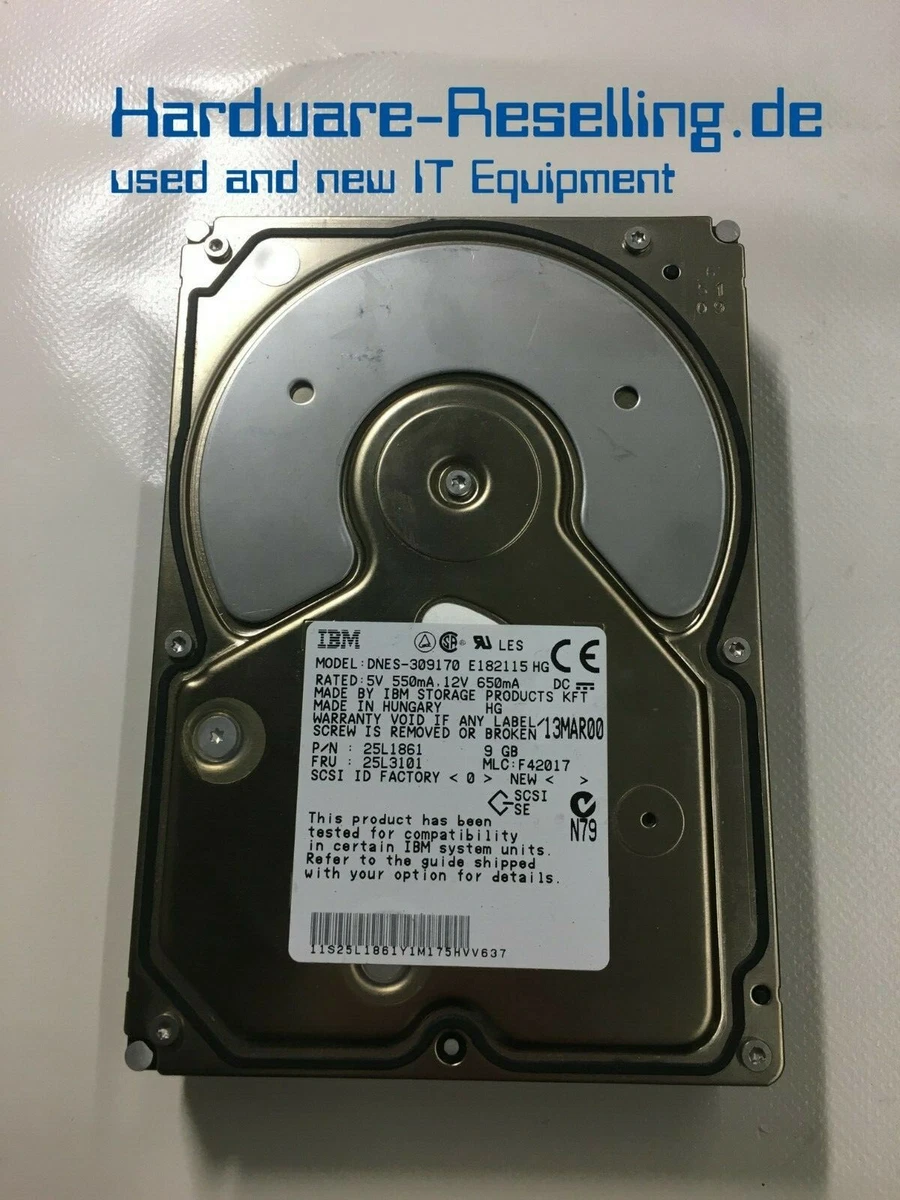 Neuf - Disque dur 4.5Go IBM Ultrastar 9ES DDRS-34560 - SCSI 68 broches - 3,5 - Accessoires informatique