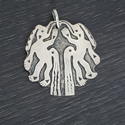 Anhänger 925 Silber Maya/Azteken Pendant