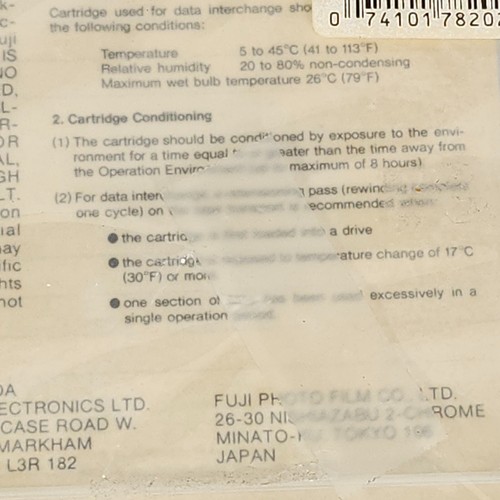 FujiFilm Data Cartridge DC-6150 Fuji 150MB Tape Media 189m 620ft - Photo 5/8