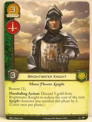 A Game of Thrones 2.0 LCG - 1x #023 Brightwater Knight - Journey to Oldtown