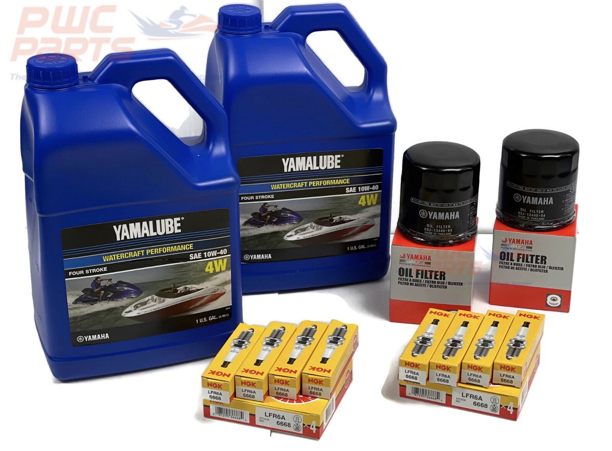 YAMAHA OEM Oil Change Maint Kit 252XE 252 FSH SPORT Boat 4W NGK