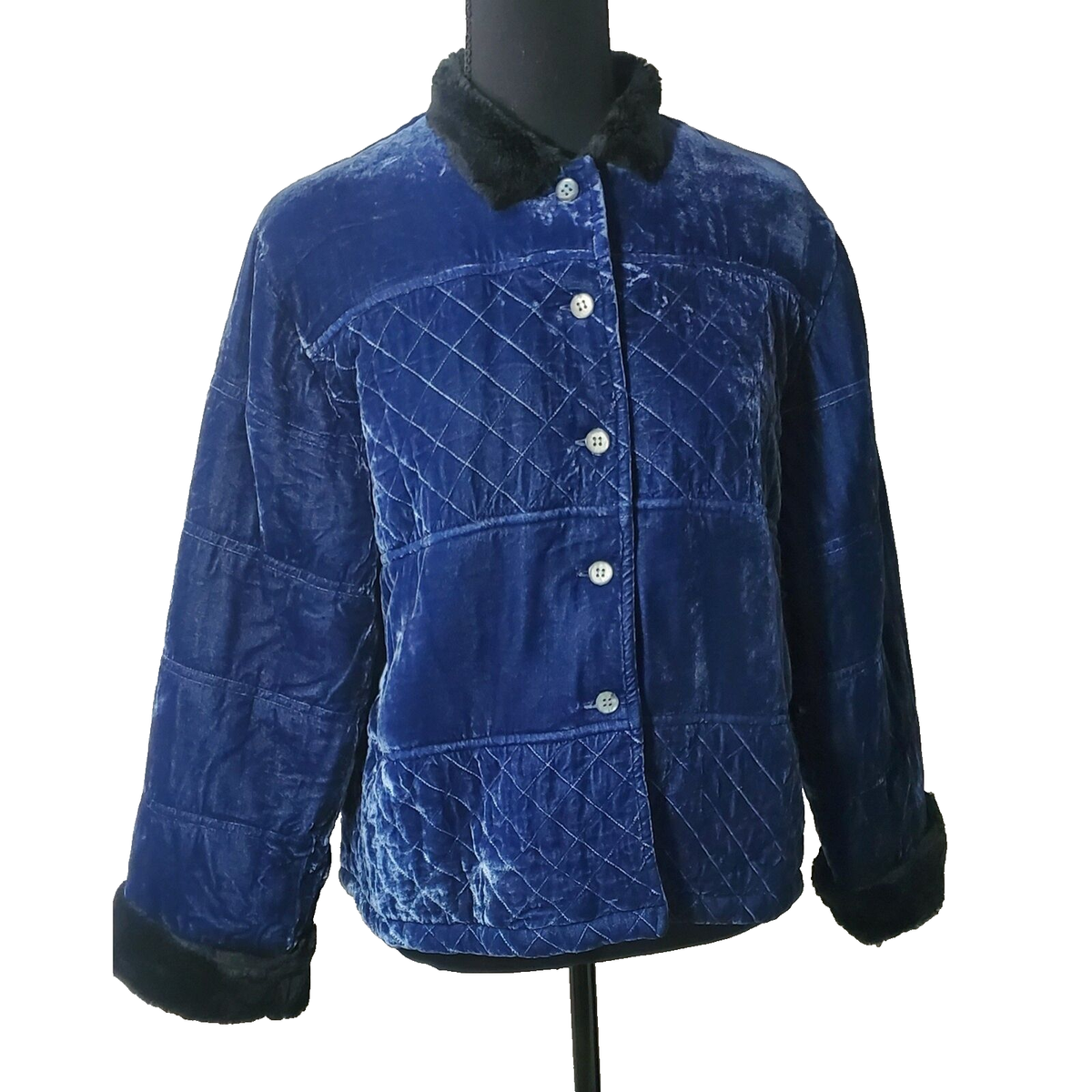 Kiko Women's Blue Jackets 100% Rayon Size M with Pockets Brand New