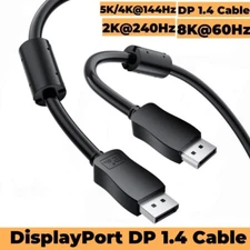 Genuine OEM Samsung DisplayPort DP 1.4 Cable 6ft 8K High Speed HD TV BN39-02617A