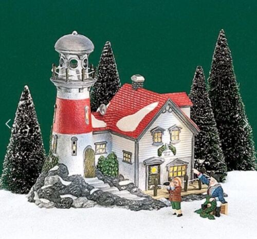 Dept 56 Heritage Village New England Village Series Pigeonhead Lighthouse 5653-7 - Picture 1 of 20
